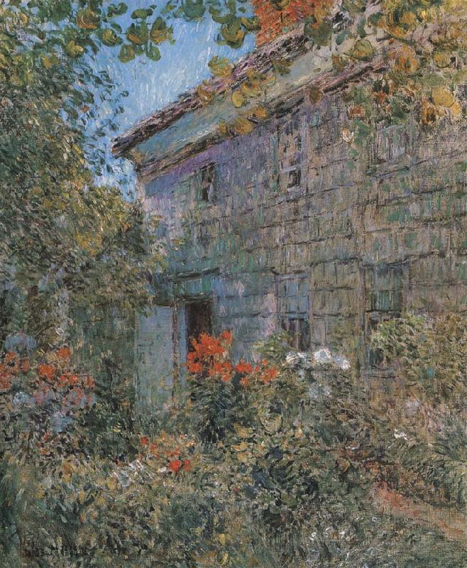 Childe Hassam Old House and Garden,East Hampton,Long Island Germany oil painting art